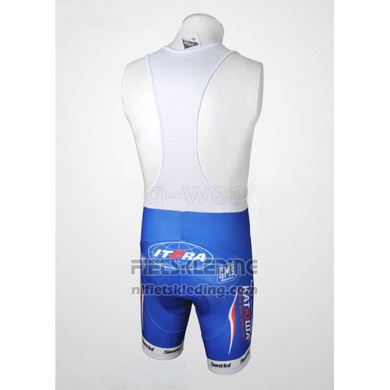 2010 Fietskleding Katusha Blauw en Blauw Korte Mouwen en Koersbroek